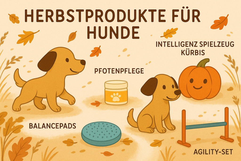 Herbstprodukte für Hunde