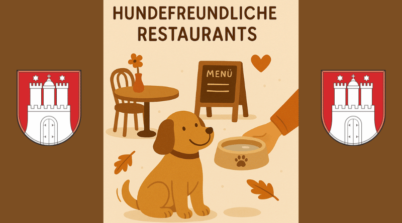 Hundefreundliche Restaurants in Hamburg (niedliche Grafik)